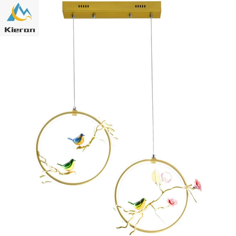 DecorBites™ Bird LED Chandelier for Bedroom Dining Room.
