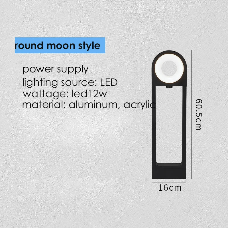 مصباح المسار LED من ديكور بايتس™ بقوة 12 وات من الألومنيوم للحدائق الخارجية والممرات والفناء والمداخل