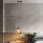 Japanese Wabi-Sabi Cream Wood Pendant Light