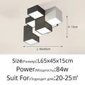 DecorBites™ Geometric Chandelier: Minimalist Modern Luxe Black White Bedroom Lamp