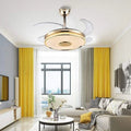 DecorBites™ 90 Modern Ceiling Fan with Bluetooth Speaker, LED Light, and Remote Control