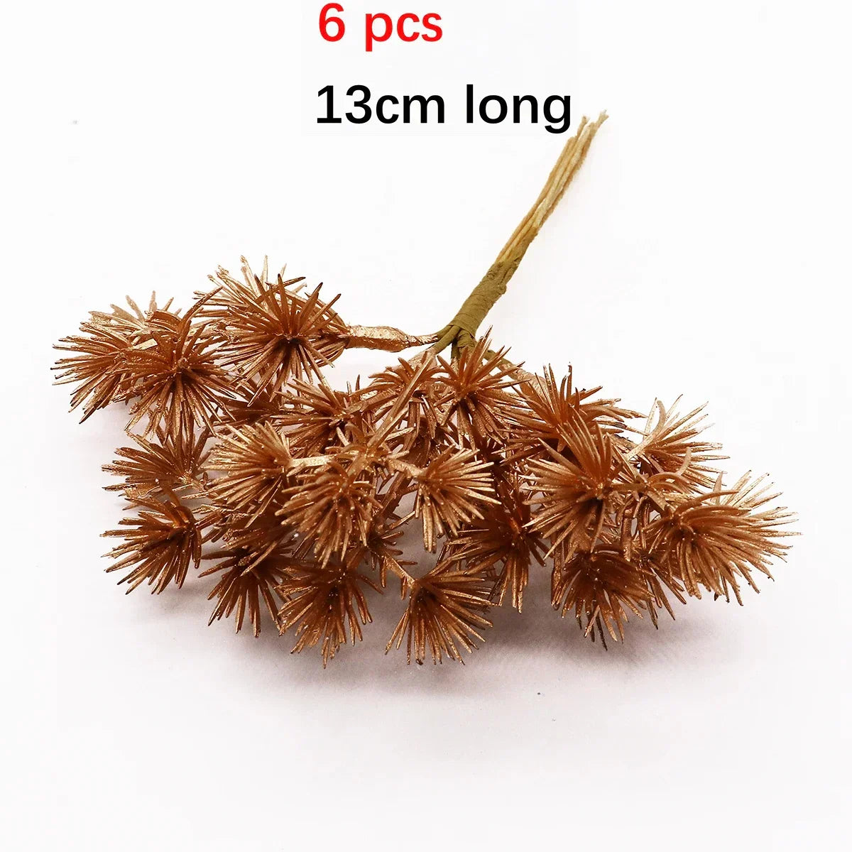 DecorBites™ Gold Hybrid Flower Cherry Stamen Berries Bundle لتزيينك بنفسك