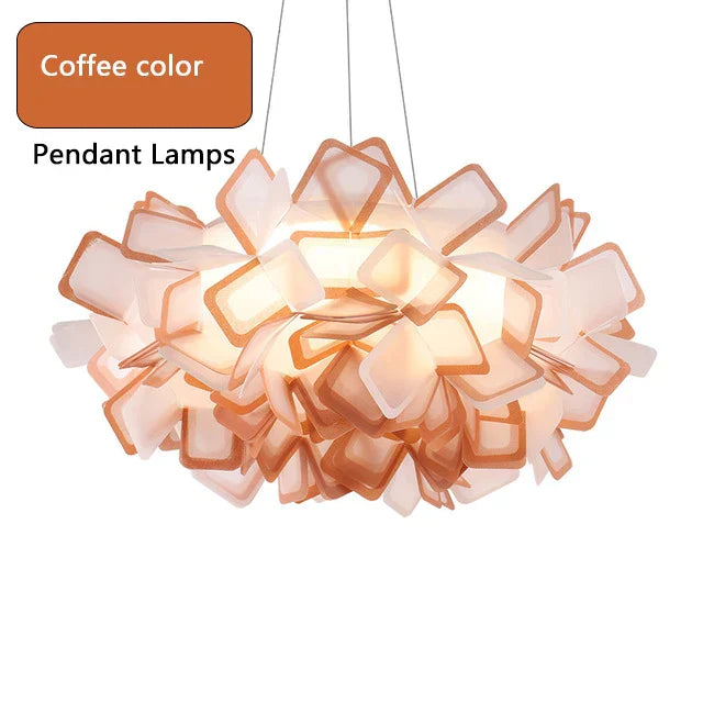 مصباح سقف مُعلق LED على شكل زهرة DecorBites™ لغرفة المعيشة وغرفة النوم