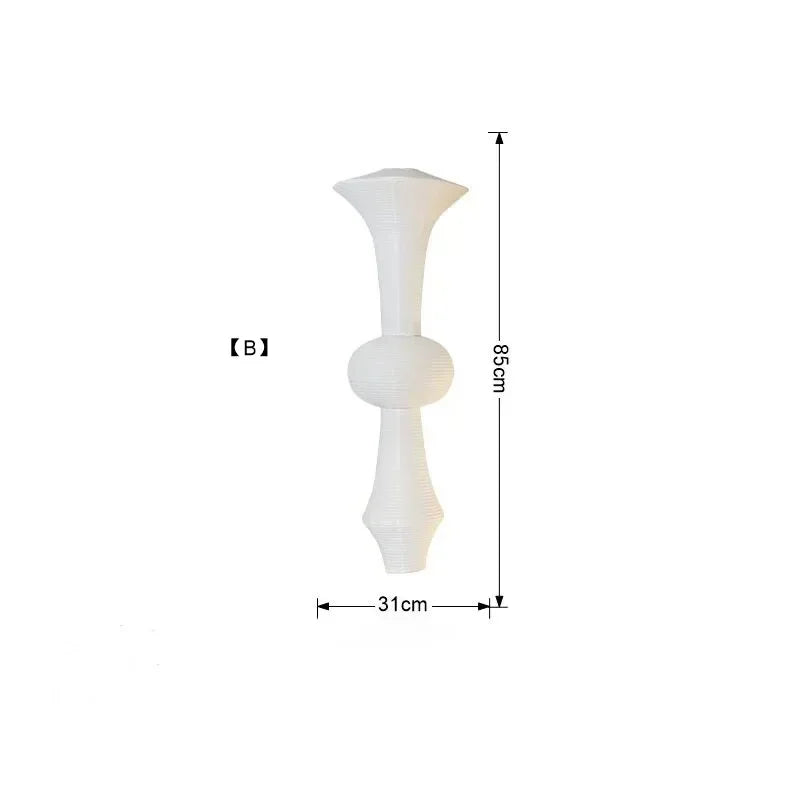 DecorBites™ مصباح معلق ياباني وابي سابي LED E27 سقف ورق الأرز معلق من نوجوتشي أكاري