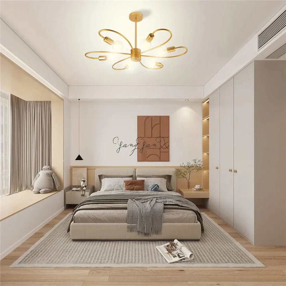 ثريا فروع LED من DecorBites™ لإضاءة غرفة المعيشة وغرفة النوم والمطبخ
