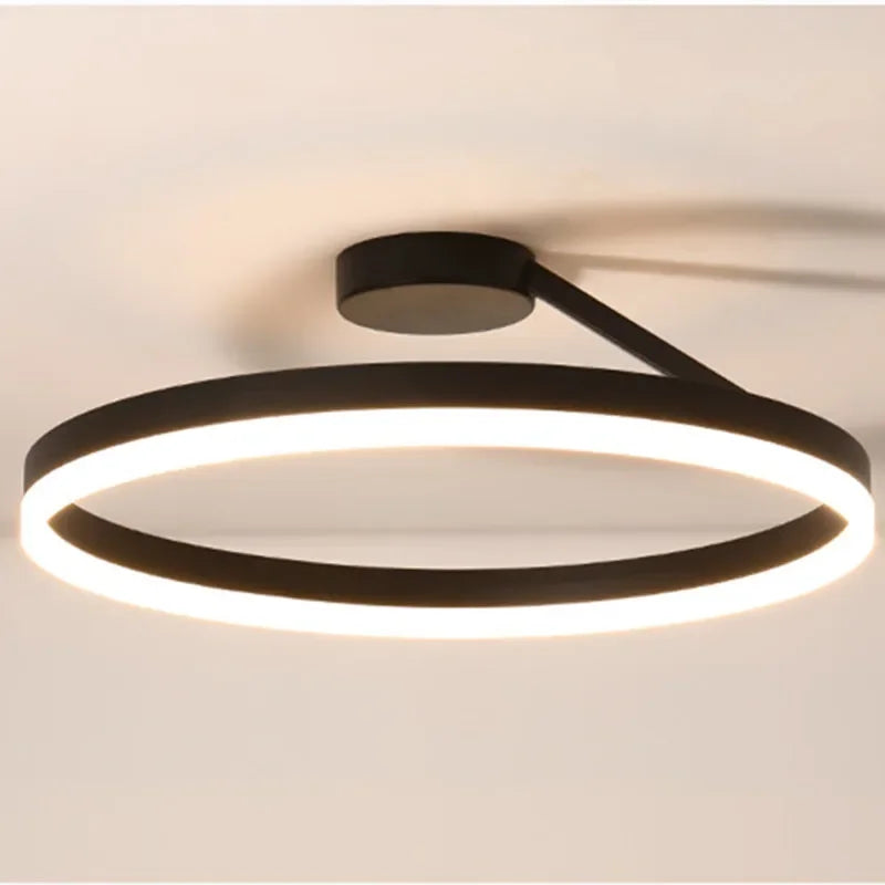 DecorBites™ ثريا سقف LED قابلة للتعتيم لغرفة النوم وغرفة المعيشة وغرفة الطعام إضاءة متدلية بسيطة