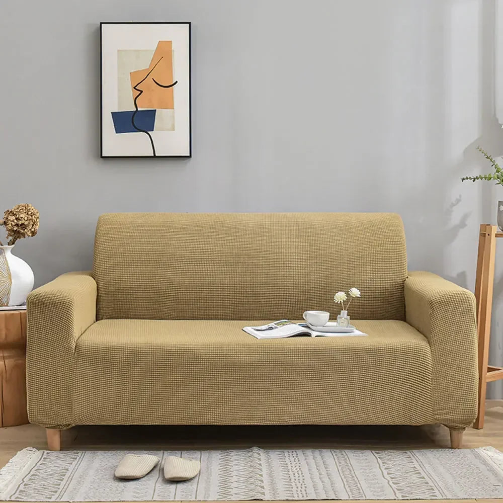DecorBites™ 3D Quilted Thicken Sofa Cover Stretch Spandex Polyester Couch Slipcover