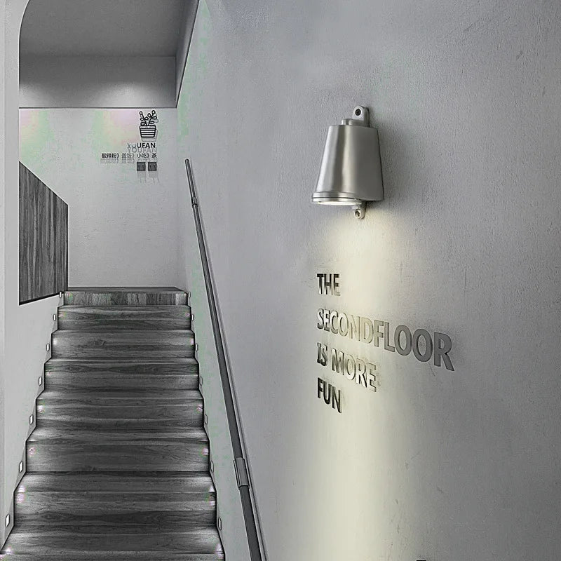 DecorBites™ Industrial Retro Spotlight Wall Lamp for Courtyard Decor & Store Sign