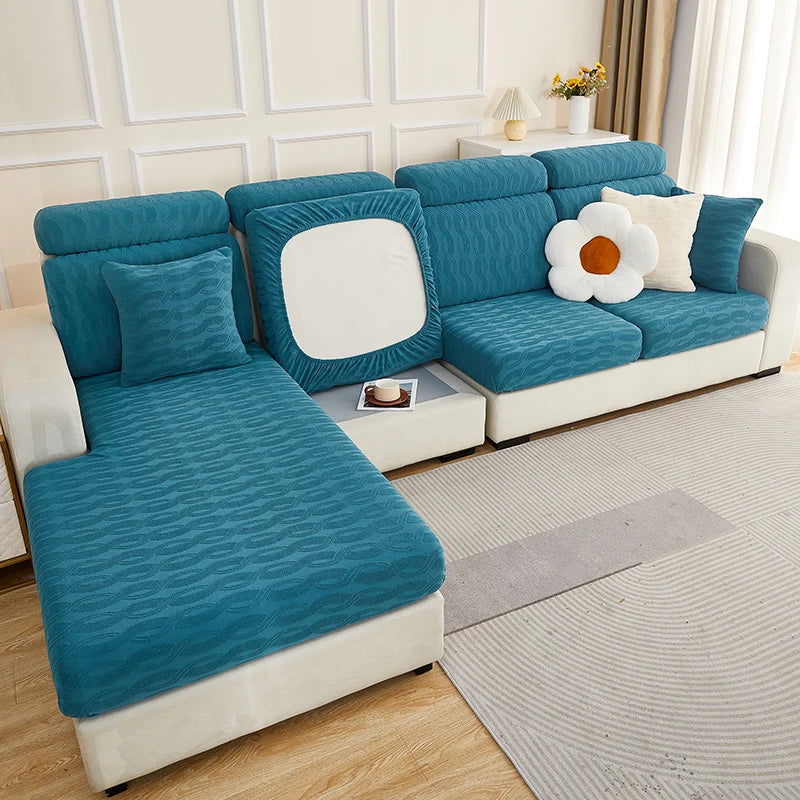 DecorBites™ Jacquard Sofa Seat Cover Furniture Protector Stretch Washable Slipcovers