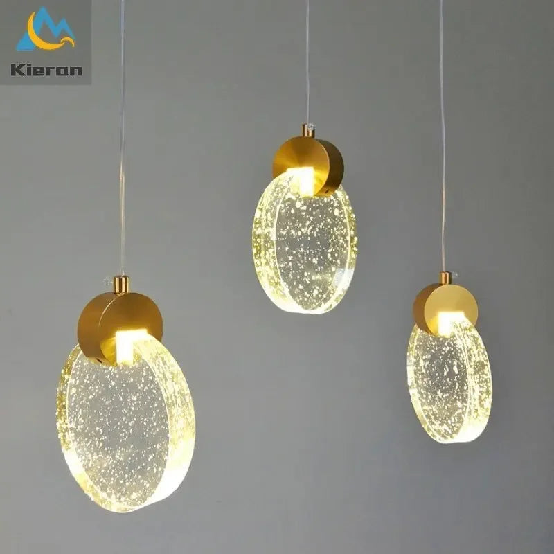DecorBites™ Crystal LED Chandelier: Modern 5head Highlight for Bedroom, Bar, Study Room Decor