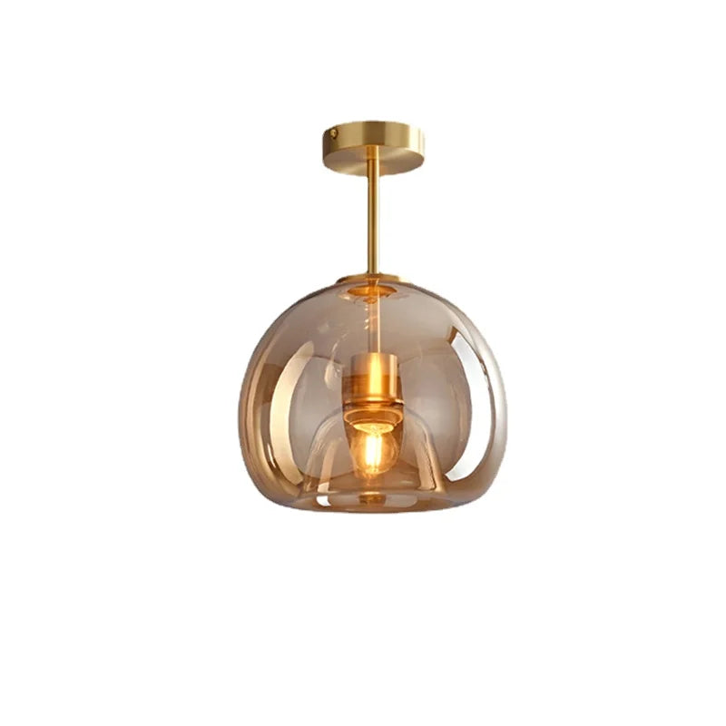 DecorBites™ Glass Ball LED Ceiling Light: Modern Nordic Living Room Bedroom Kitchen Interior Decor