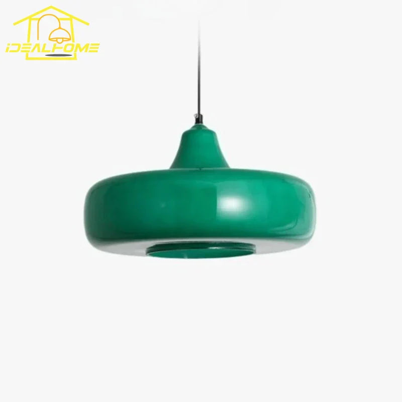 DecorBites™ مصابيح قلادة زجاجية LED E27، مصباح تعليق بتصميم بسيط لغرفة الطعام