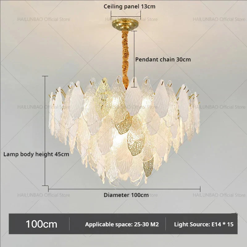 DecorBites™ French Crystal Chandelier for Elegant Living Room, Bedroom, or Restaurant