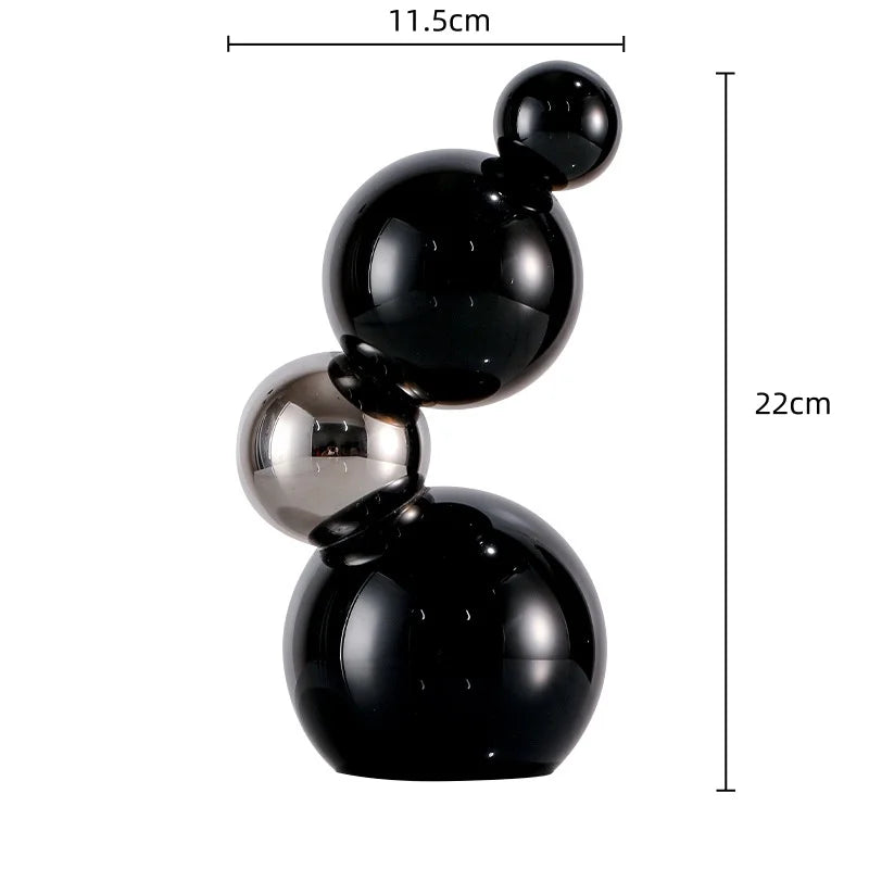 DecorBites™ Crystal Bubble Decor Spheres Spliced Glass Ball Figurines Home Decor Accessories