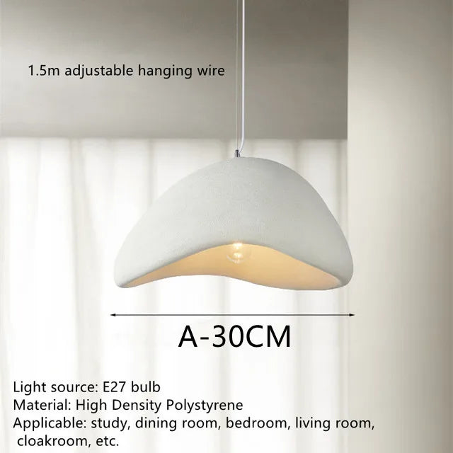 DecorBites™ Handmade Wabi Sabi Chandelier LED Pendant Lamp for Nordic Restaurant Island