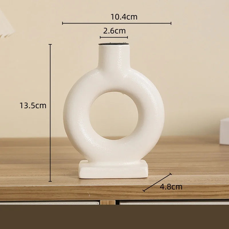 DecorBites™ Geometric Ceramic Candle Holder Ornaments - Home Decor Accessories