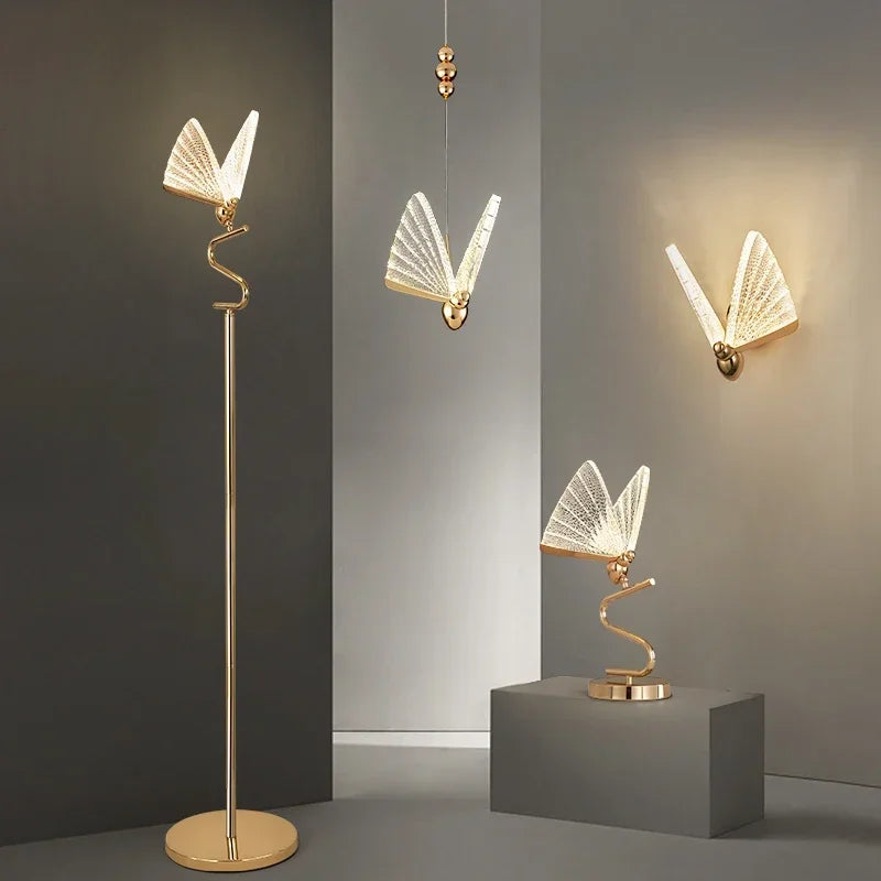 DecorBites™ Butterfly Floor Lamp: Luxury Iron Art Decorative Lighting for Home Living Room