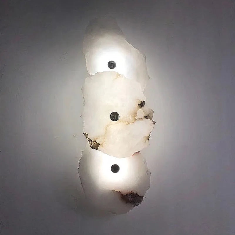 DecorBites™ Brass Marble Wall Lamp: Luxury Sconce for Bedroom Living Dining Room Decor