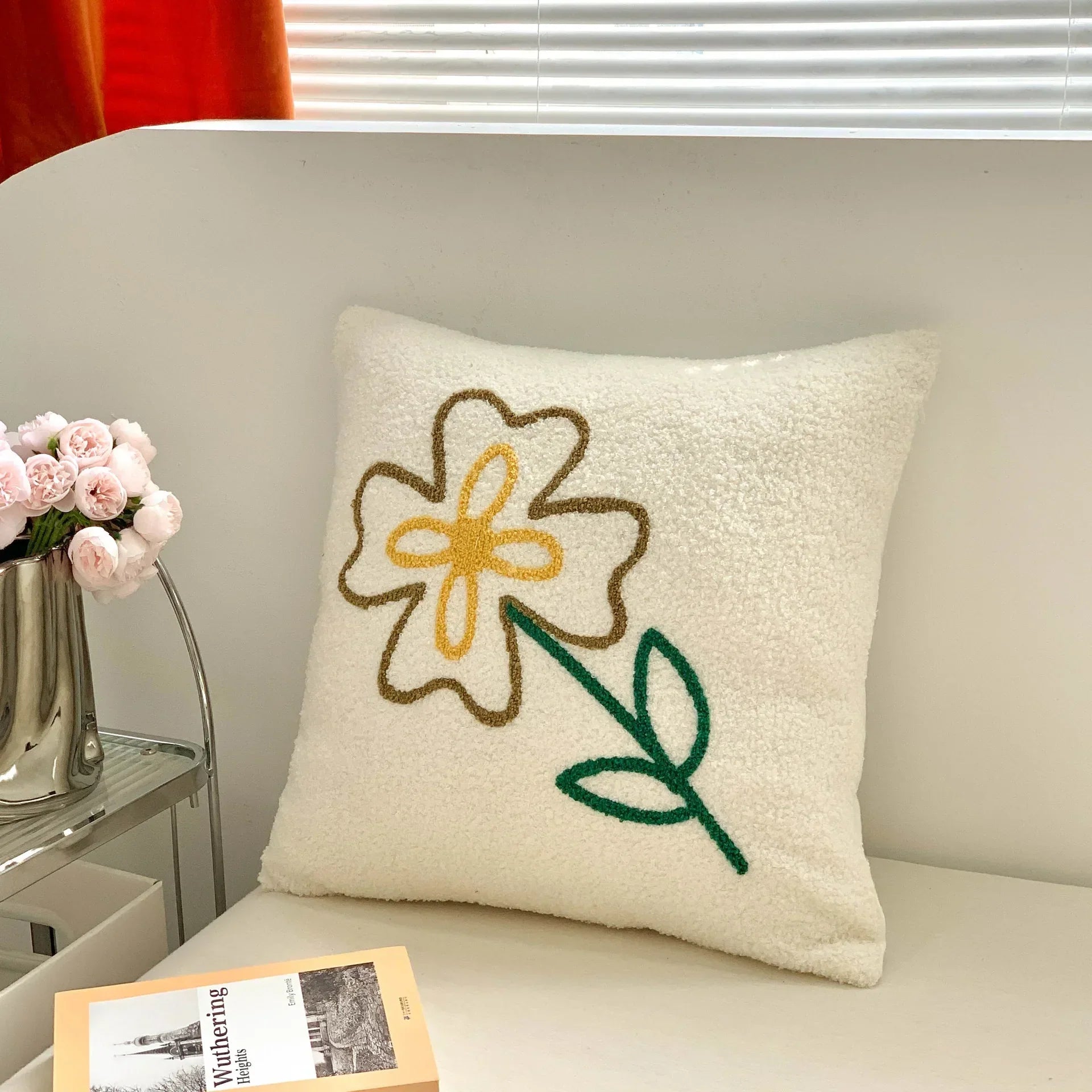 DecorBites™ Christmas Cartoon Embroidered Pillow Cover Set, Festive Decorative Cushions