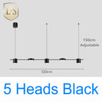 Art Deco Black and Gold LED Pendant Light