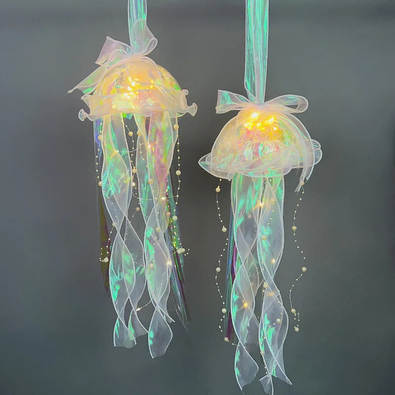 DecorBites™ فوانيس قنديل البحر: ديكور حفل عيد ميلاد تحت البحر