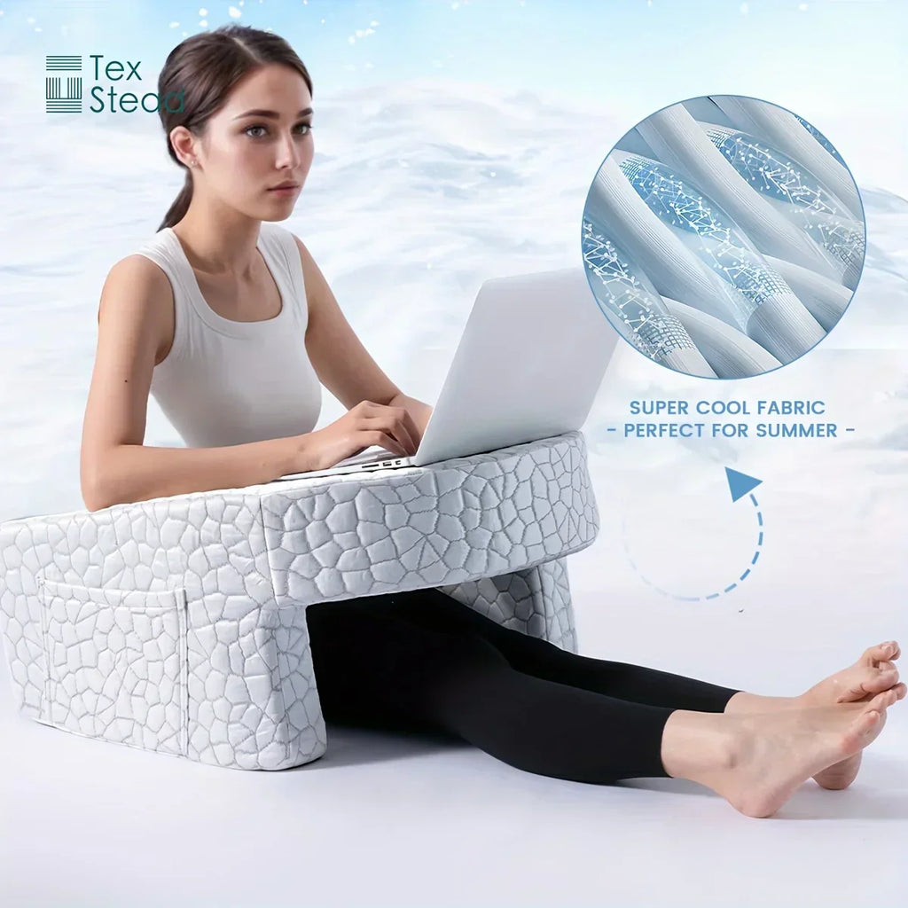 DecorBites™ Gaming Arm Rest Pillow with Memory Foam for Adults, Extra Large for Reading and Working