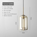 Nordic LED Glass Chandelier Single Multi Head Dining Room Pendant Light Living Room Bedroom Cafe Stairway Home Decoration Lustre