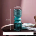 DecorBites™ Crystal Clear Glass Vase Hydroponic Floral Arrangement Pot