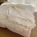 DecorBites™ Lace Romantic Comforter Set - Full Twin Double Size Bed Linens