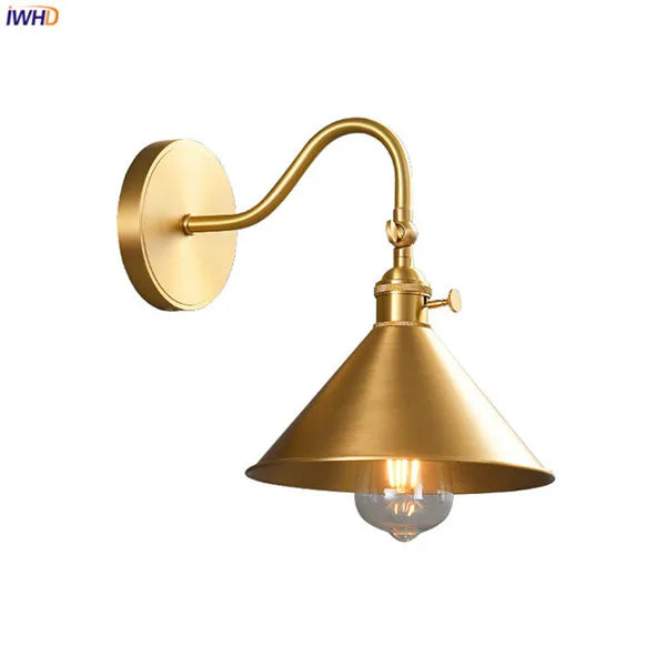 DecorBites™ Adjustable Copper Wall Sconce Edison Lamp LED - Modern Bedroom Bathroom Light