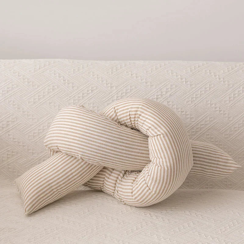 DecorBites™ Chaise de canapé pour chambre d'enfant, coussin décoratif doux, étoile, lune, rayures