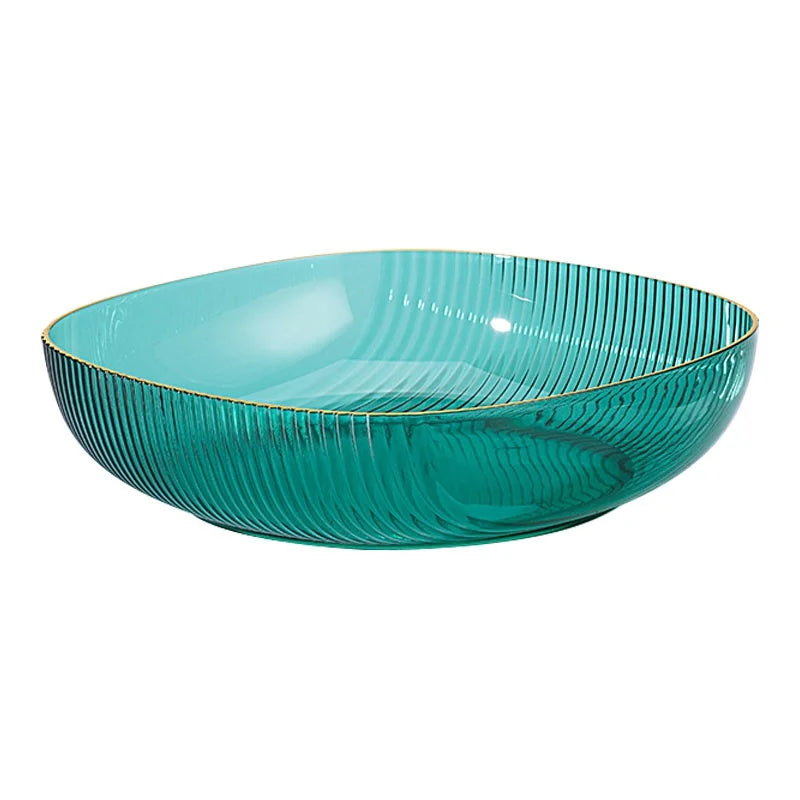 DecorBites™ Crystal Fruit Plate: Multipurpose Snack & Candy Storage Tray