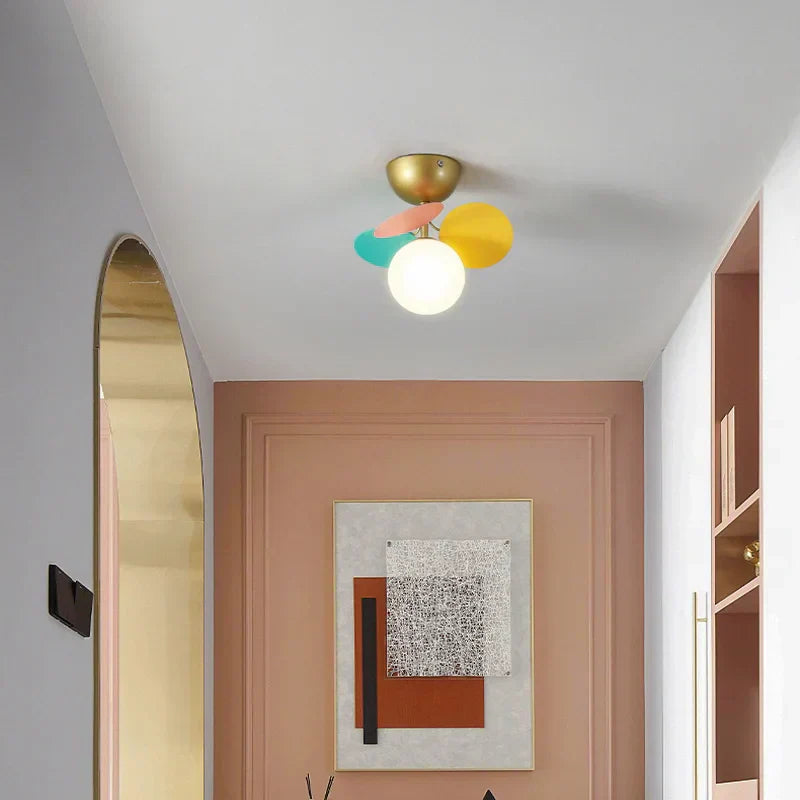 DecorBites™ Kids' Room Glass Ball Chandelier, Modern LED Ceiling Light Fixture