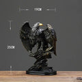 DecorBites™ Statue d'aigle en résine pour la décoration de la maison et du bureau, symbolisant la richesse et le pouvoir