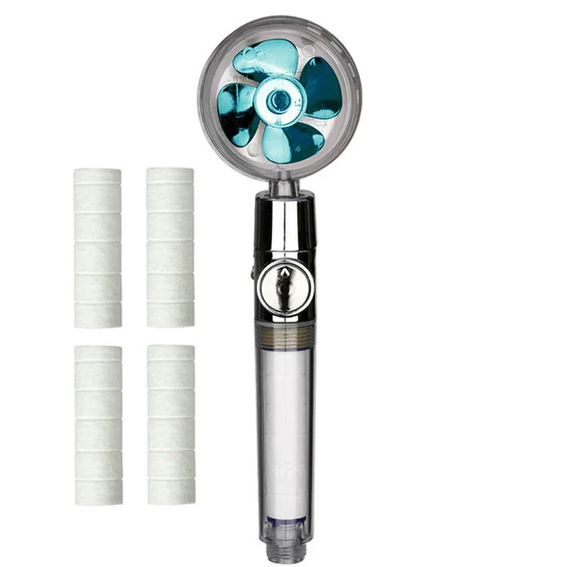DecorBites™ 3-Function High Pressure Water Saving Spa Shower Head with Switch Button