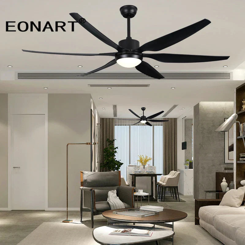 DecorBites™ 66" Plastic Blade Ceiling Fan with LED Light and Remote Control