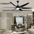 DecorBites™ 66" Plastic Blade Ceiling Fan with LED Light and Remote Control