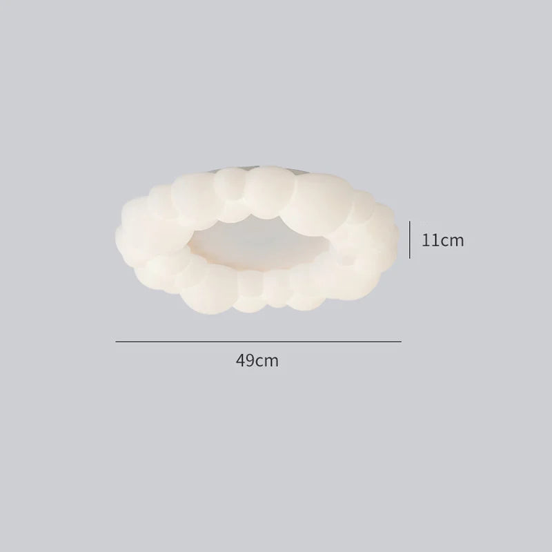 DecorBites™ Cloud Living Room Ceiling Lamp Bedroom Light Simple Restaurant Designer Atmospheric Cream Wind