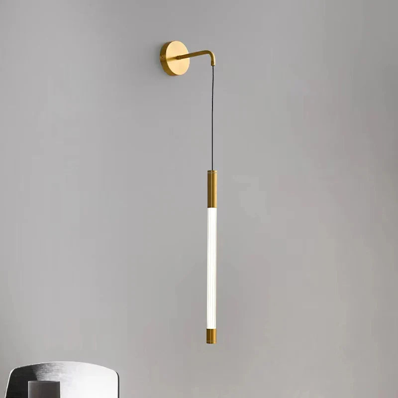 مصباح جداري DecorBites™ Gold Bar LED للديكور المنزلي في غرفة الطعام والمطبخ وغرفة النوم