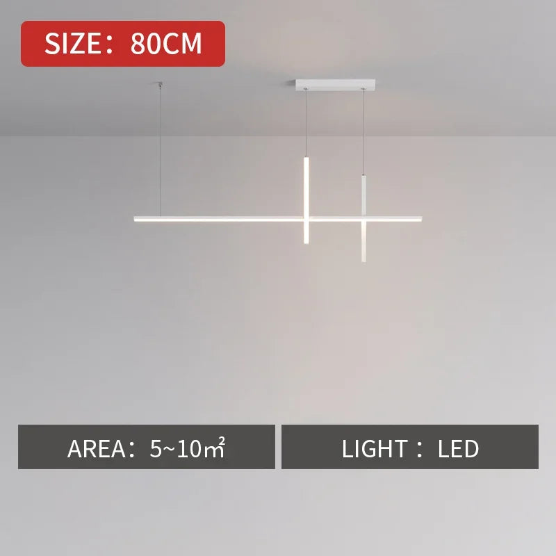 DecorBites™ Dimmable LED Pendant Lights: Modern Minimalist Chandelier for Kitchen, Office, Dining Room