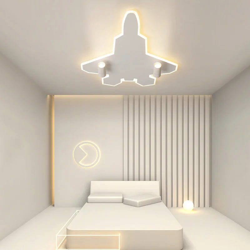 DecorBites™ مصابيح سقف للأطفال برسومات كرتونية لغرفة نوم الأولاد إضاءة LED إبداعية لحماية العين