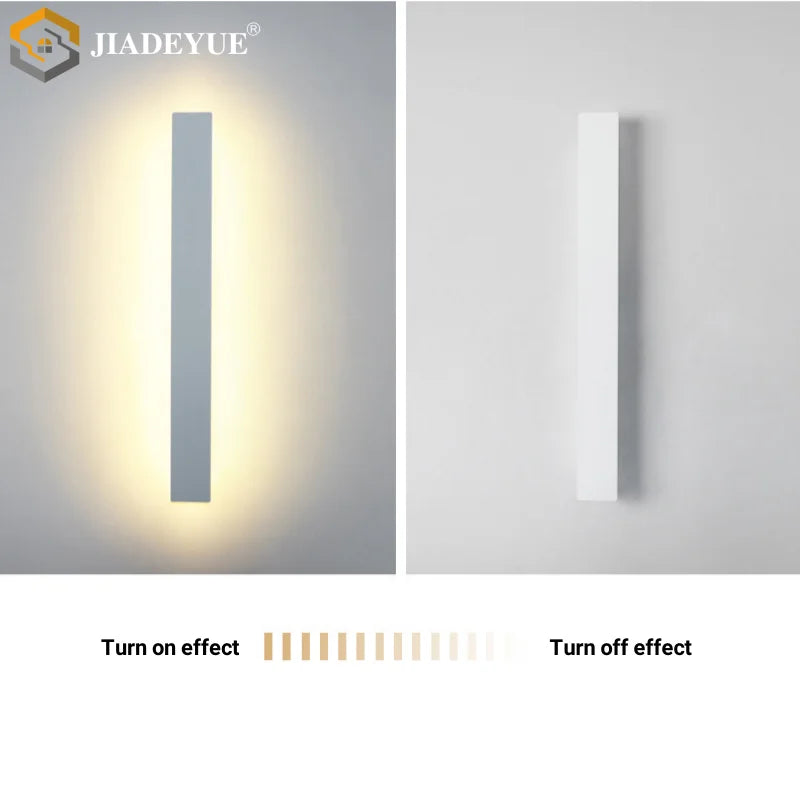 مصباح جداري LED مقاوم للماء للحديقة من DecorBites™، شريط أبيض، إضاءة خارجية IP65