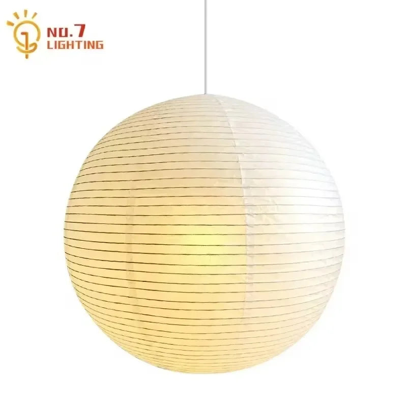 DecorBites™ مصباح معلق ياباني وابي سابي LED E27 سقف ورق الأرز معلق من نوجوتشي أكاري
