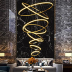 Nordic Acrylic Iron LED Pendant Light Chandelier