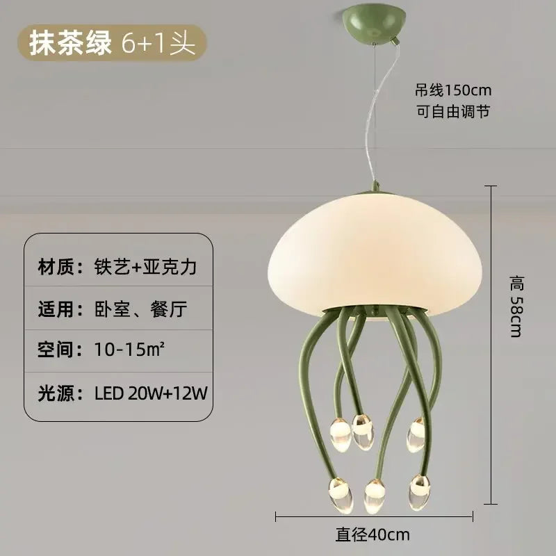 DecorBites™ مصباح قنديل البحر Kawaii LED لديكور وإضاءة غرفة النوم