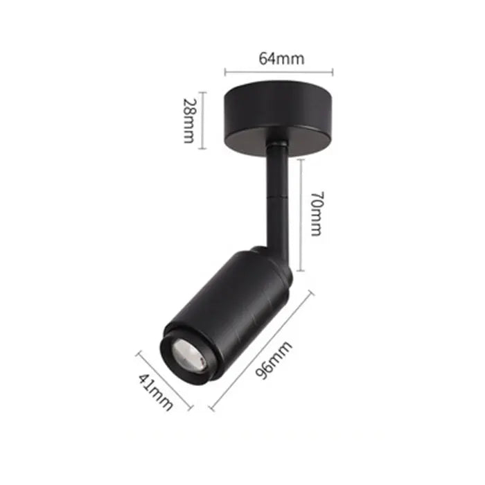 DecorBites™ Adjustable Beam LED Ceiling Lamp with Multi-Angle Track Lighting