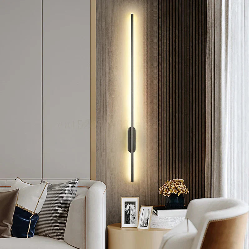 مصباح حائط LED أنبوبي خطي من DecorBites™، كشاف حائط عصري بسيط يضيء لأعلى ولأسفل للحمام والسرير والمرآة.