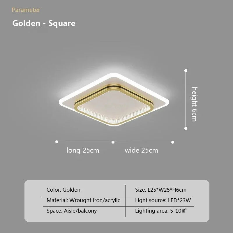 DecorBites™ Crystal LED Ceiling Lights for Elegant Home Entrance with Minimalist Design