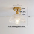DecorBites™ Crystal Glass Luxury LED Ceiling Light for Hallway Bedroom Corridor Interior Decor