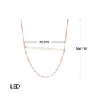 Contemporary Leather Belt Dimmable LED Pendant Light